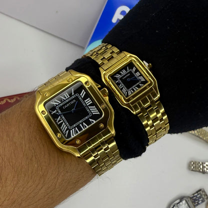 PAREJA DE CARTIER DO SANTOS TRIZADO PARA DAMA REF-DN