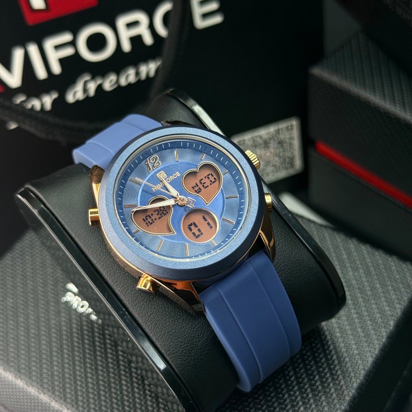 NAVIFORCE DOBLE HORA ORIGINAL PARA DAMA REF NF5045-A