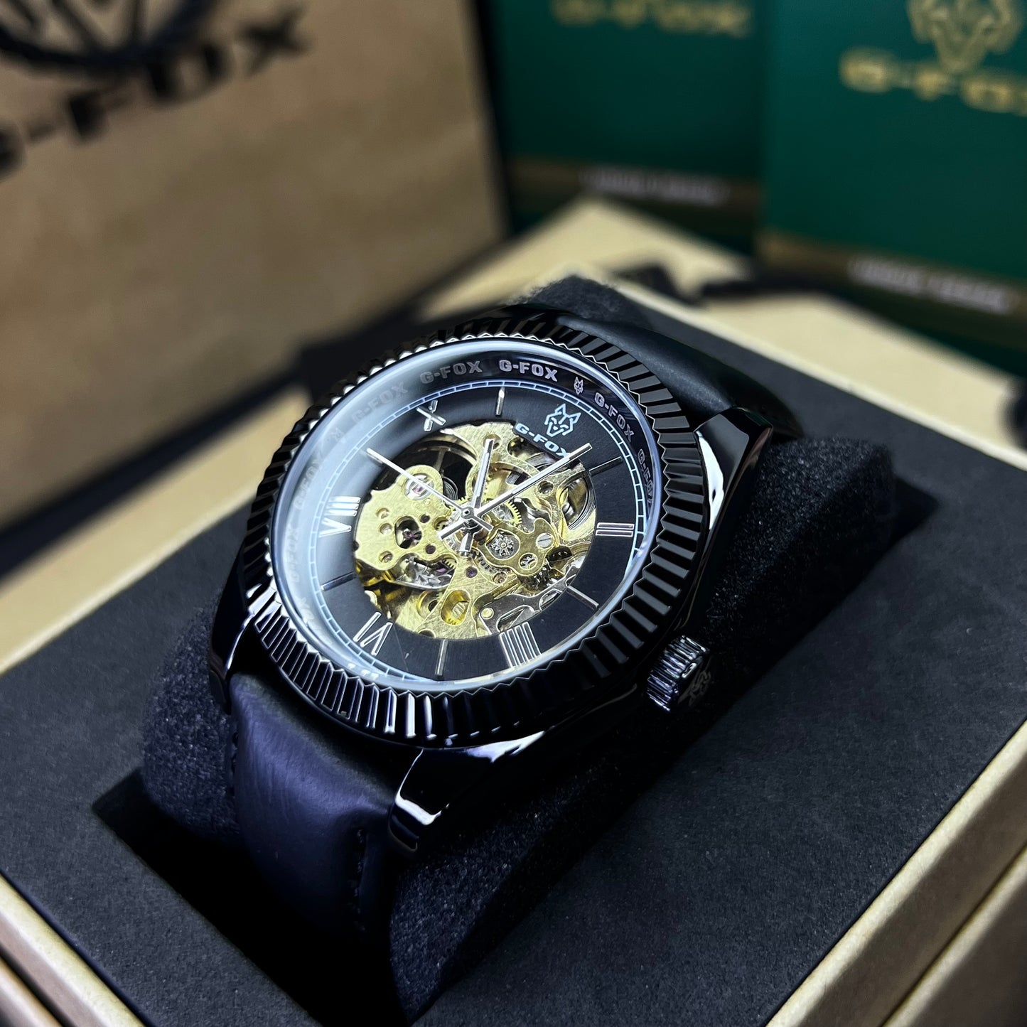 G FOX ORIGINAL x RLX SUMERGIBLE PARA HOMBRE AUTOMATICO REF-PRESIDENT 22013-NN