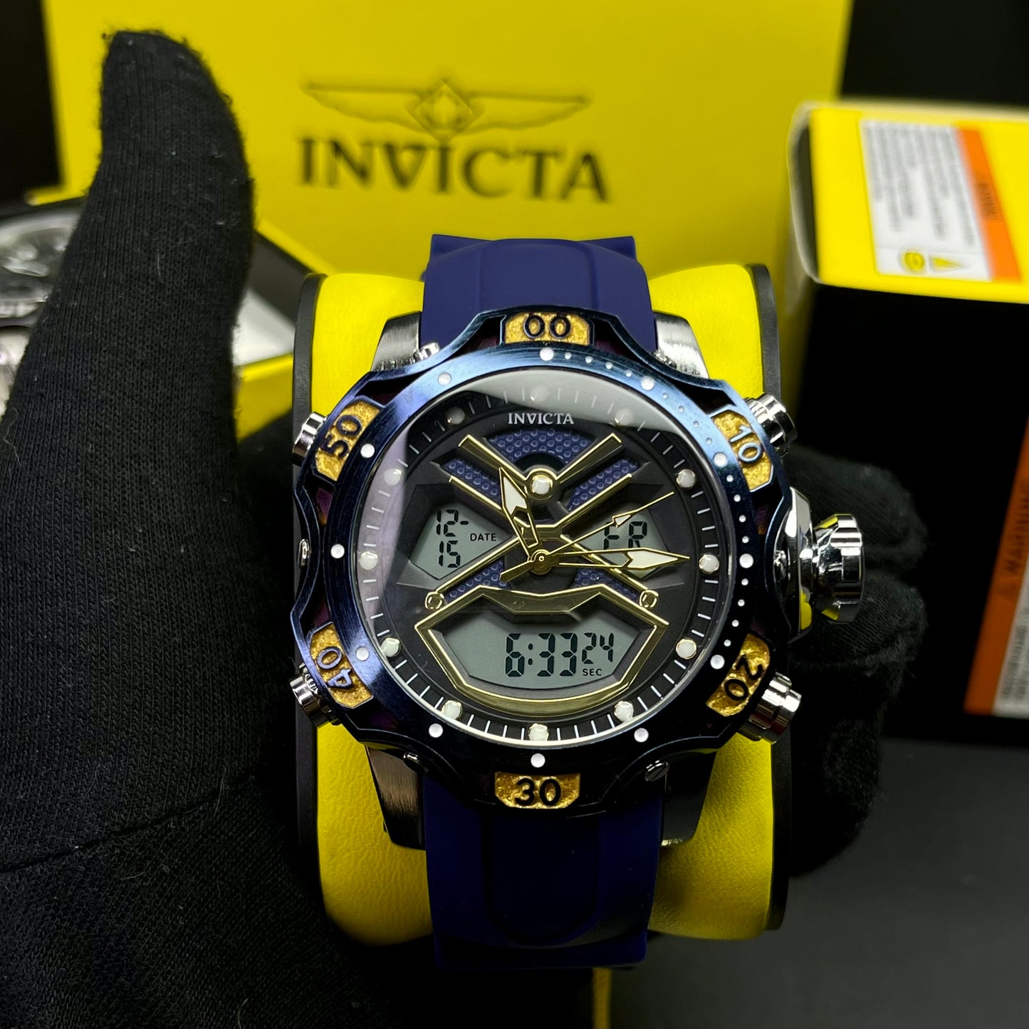 INVICTA DOBLE HORA PARA HOMBRE REF-1837-AAD