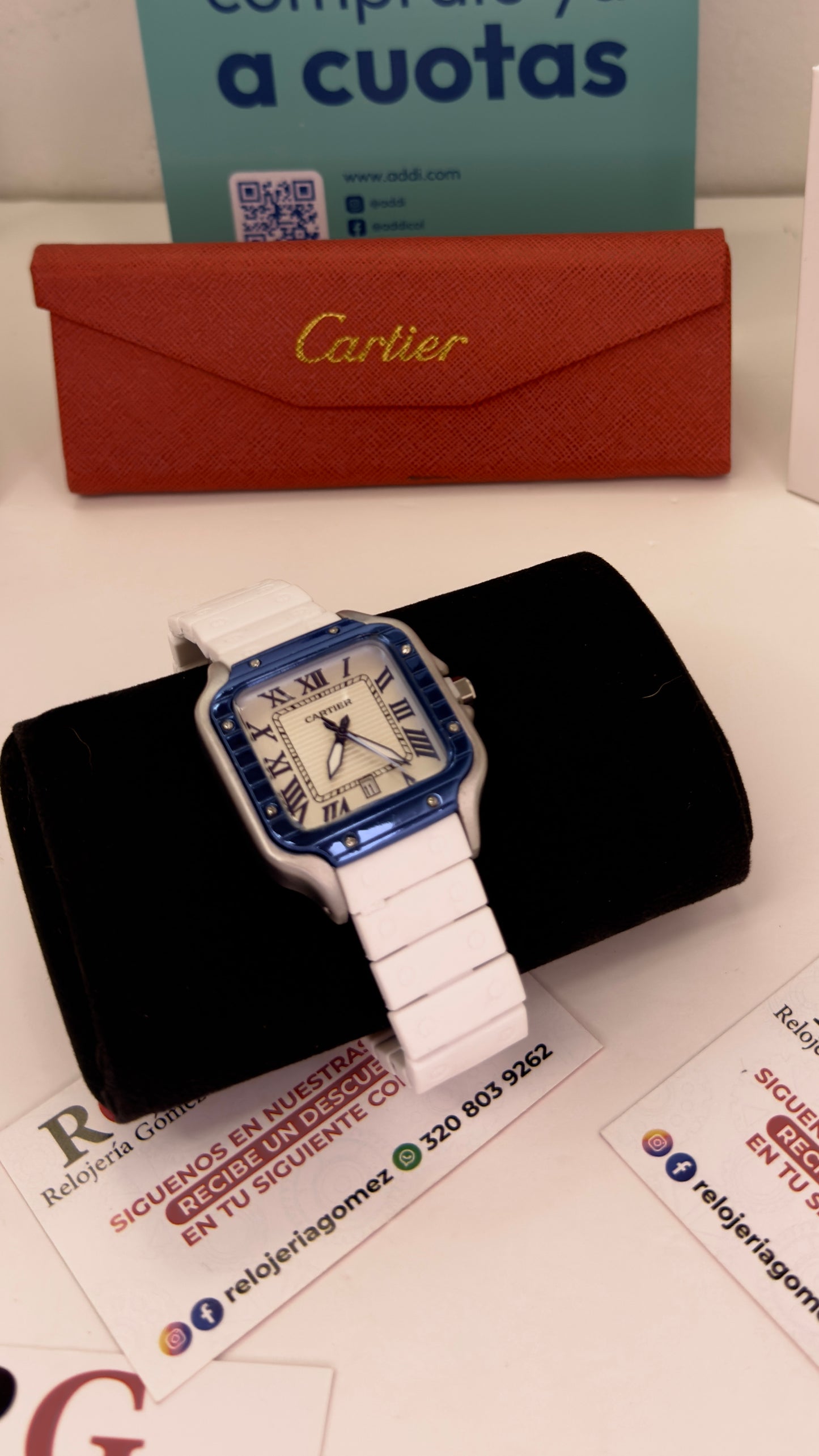 CARTIER DO´SANTOS GOMA PARA HOMBRE REF-BAB
