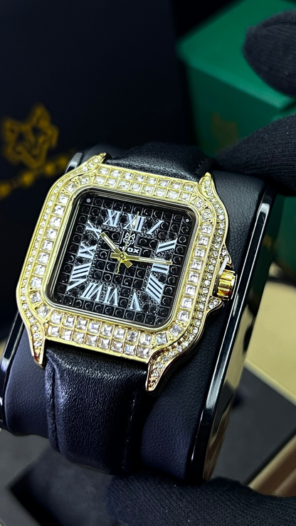 G FOX ORIGINAL x CARTIER PARA UNISEX SUMERGIBLE  REF-SANTOS CUBANO-1264-NN