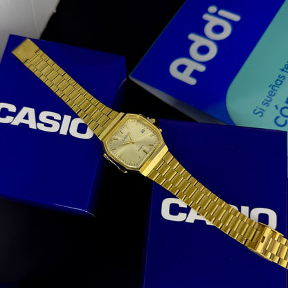 CASIO UNISEX RETRO VINTAGE F-91 ANALOGO-DORADO