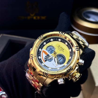 G FOX ORIGINAL DOBLE HORA POR INVICTA SUMERGIBLE PARA HOMBRE REF-1976-DD