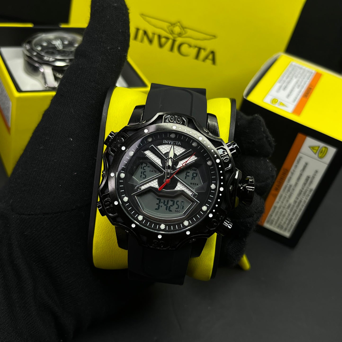 INVICTA DOBLE HORA PARA HOMBRE REF-1837-NNP