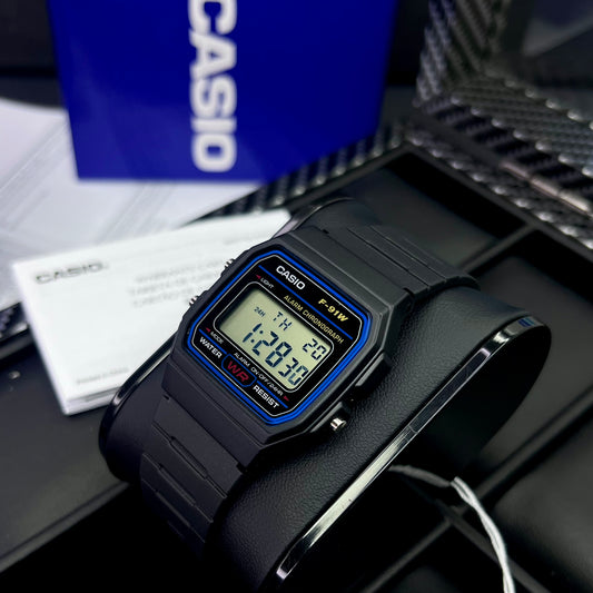 CASIO ORIGINAL PARA HOMBRE REF-F-91W-1D