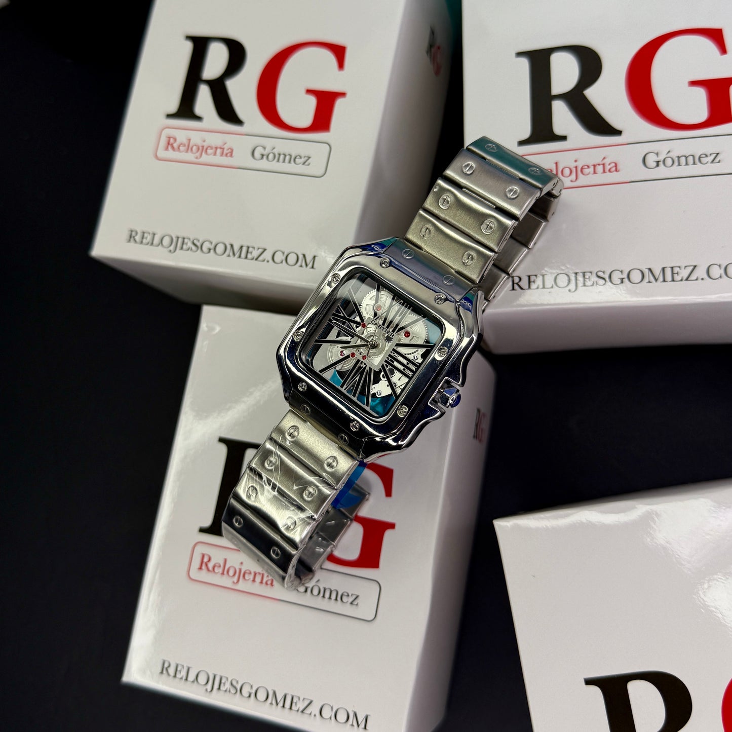 CARTIER SKELET ACERO PARA HOMBRE REF-PB