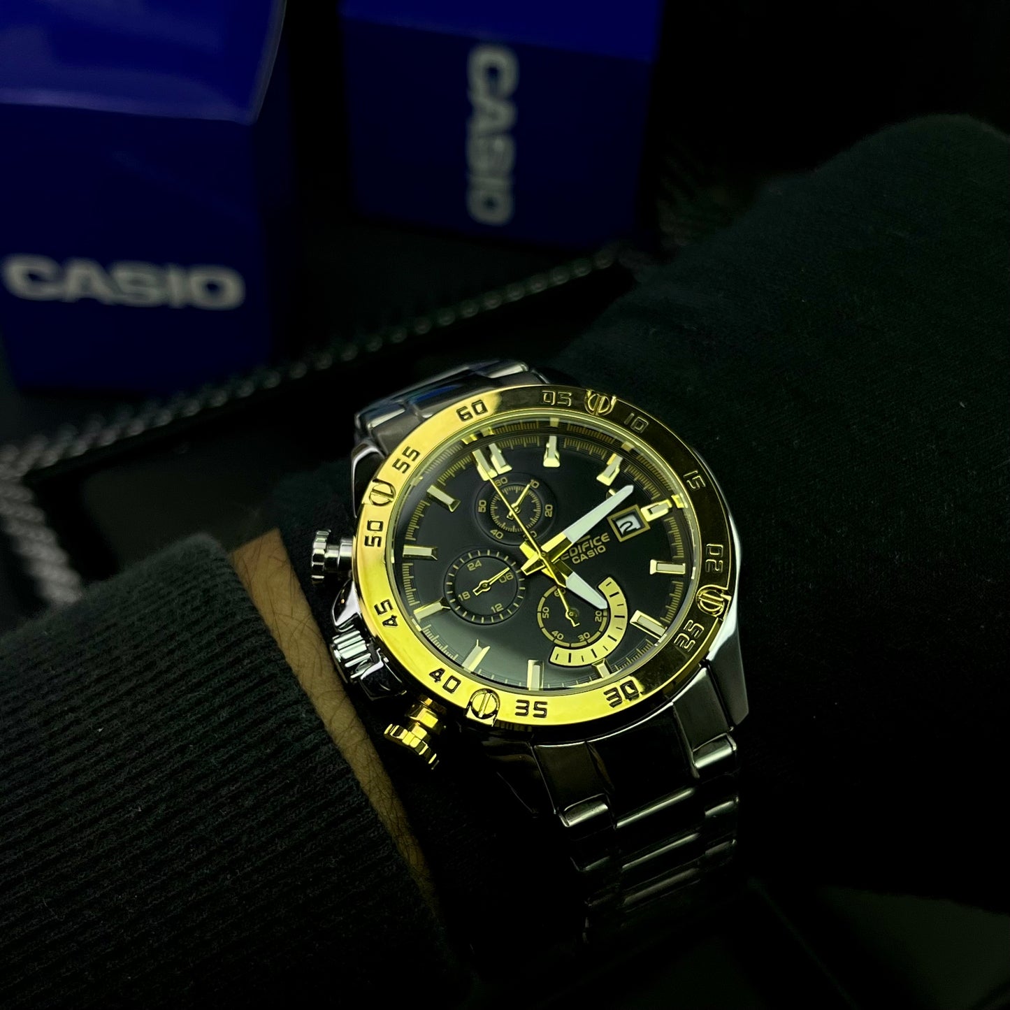 CASIO EDIFICE EFR 558  FUNCIONAL PARA HOMBRE REF-BN