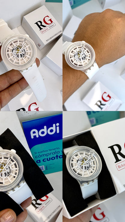 SWATCH TRANSPARENTE PARA HOMBRE REF-BB