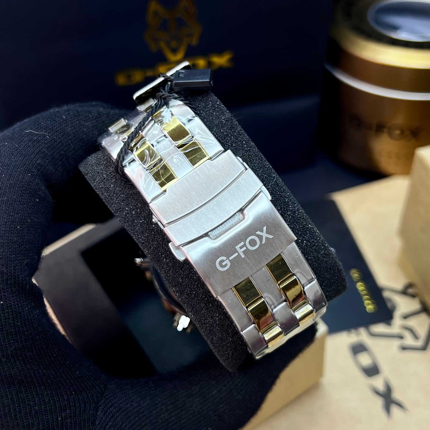 G FOX ORIGINAL DOBLE HORA POR INVICTA SUMERGIBLE PARA HOMBRE REF-1976-BD