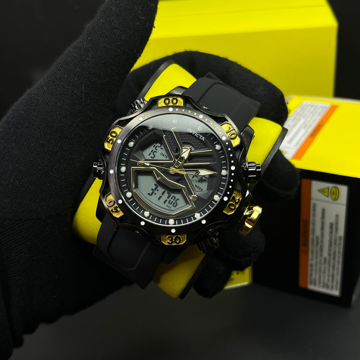 INVICTA DOBLE HORA PARA HOMBRE REF-1837-NND