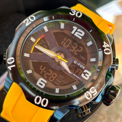 G FOX ORIGINAL DOBLE HORA POR INVICTA SUMERGIBLE PARA HOMBRE REF-1976G1-A