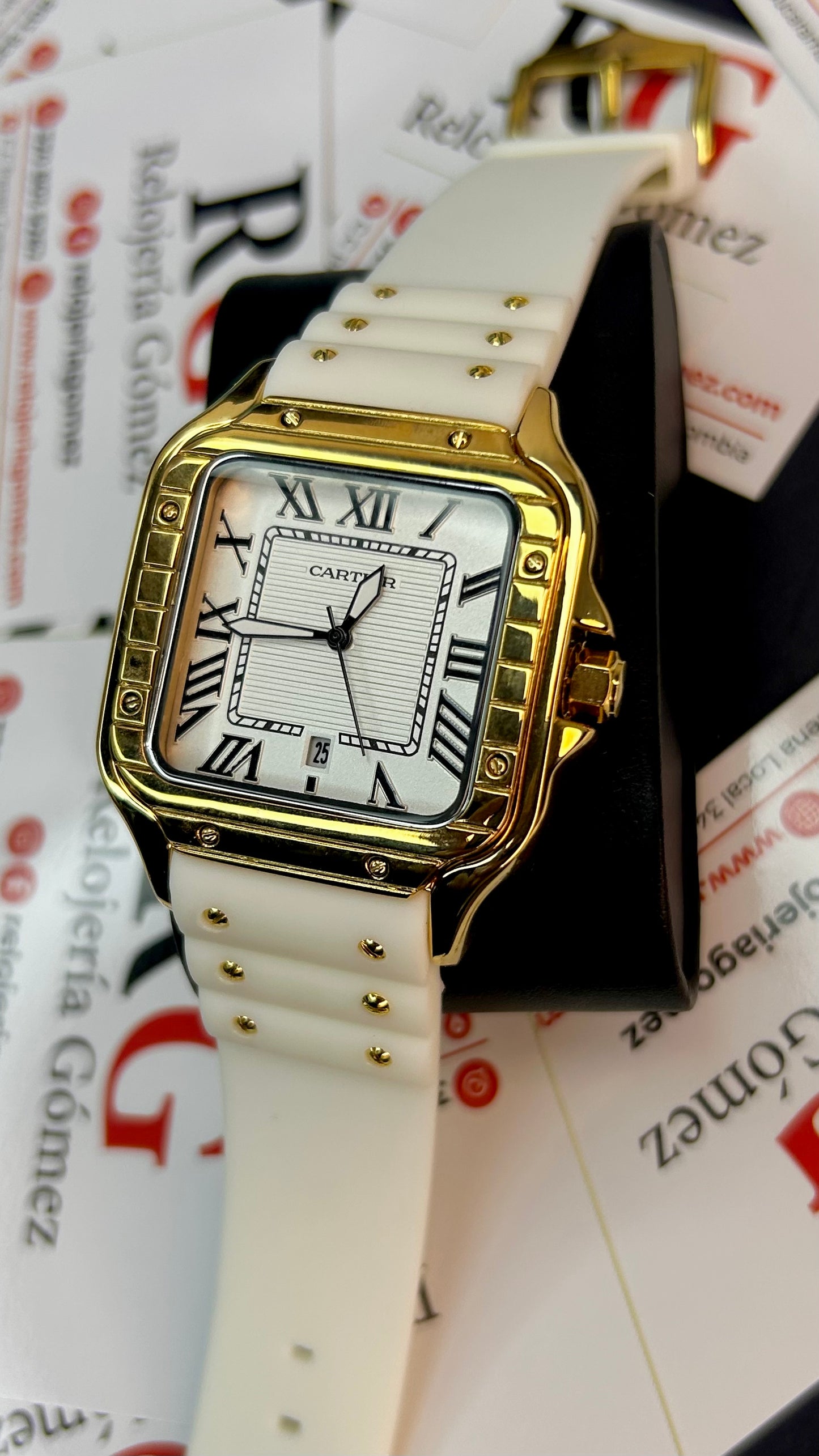 CARTIER DO´SANTOS PARA HOMBRE REF-GOMA- BDB