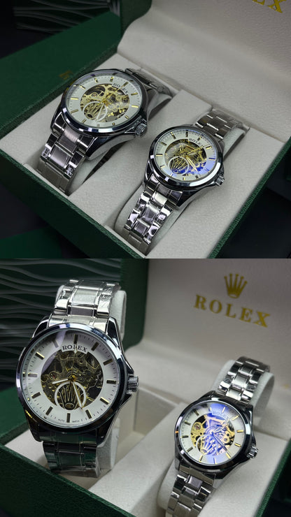 PAREJA RLX AUTOMATICO CORAZON ABIERTO OYSTER  REF-P