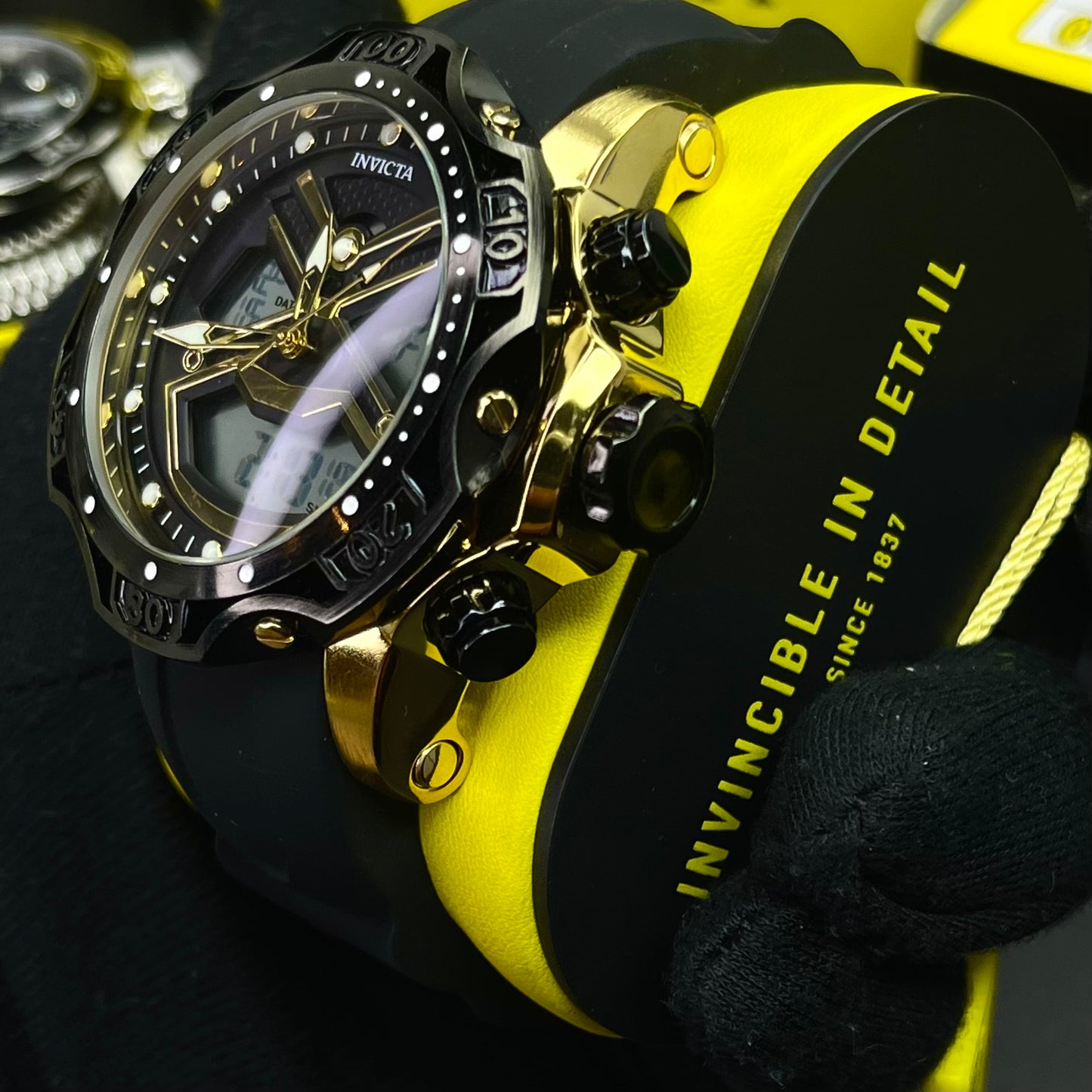 INVICTA DOBLE HORA PARA HOMBRE REF-1837-NDA