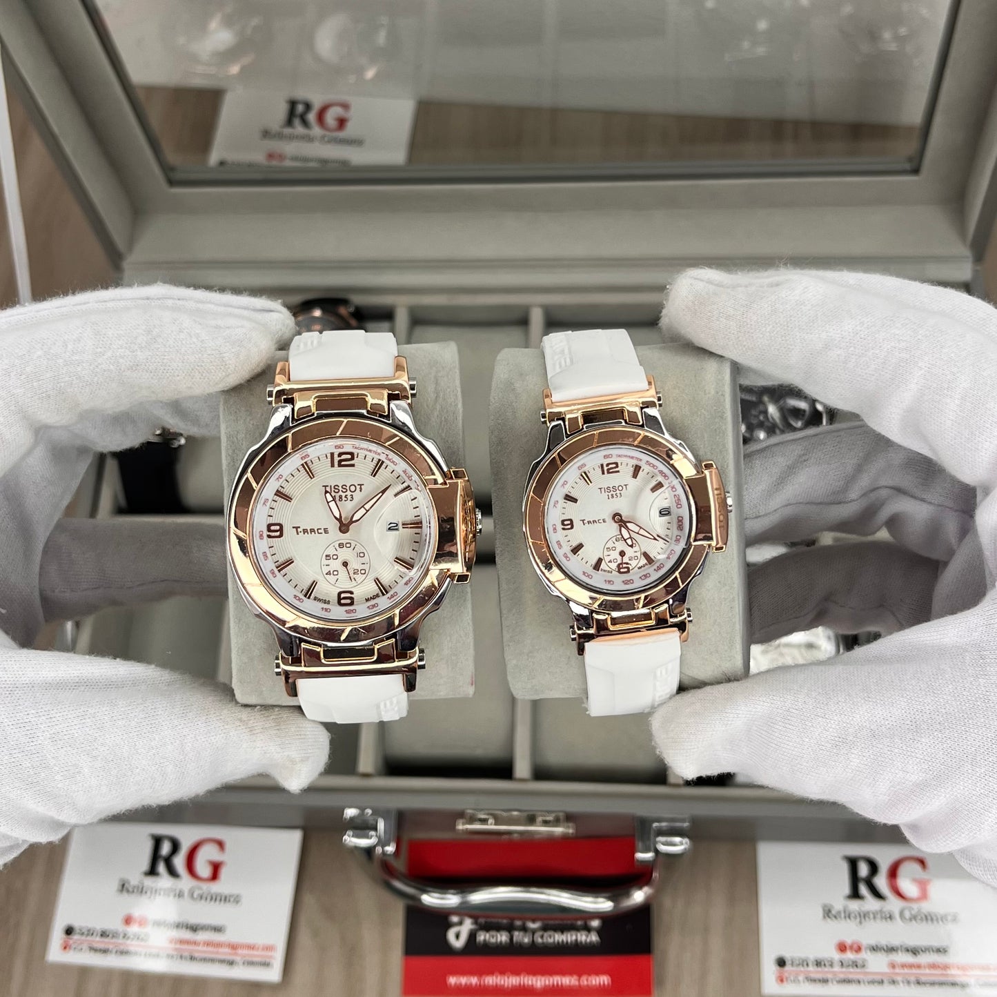 PAREJA TISSOT T-RACE  REF-BIB