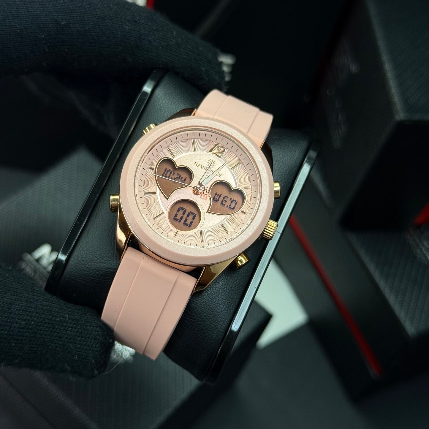 NAVIFORCE DOBLE HORA ORIGINAL PARA DAMA REF NF5045-R