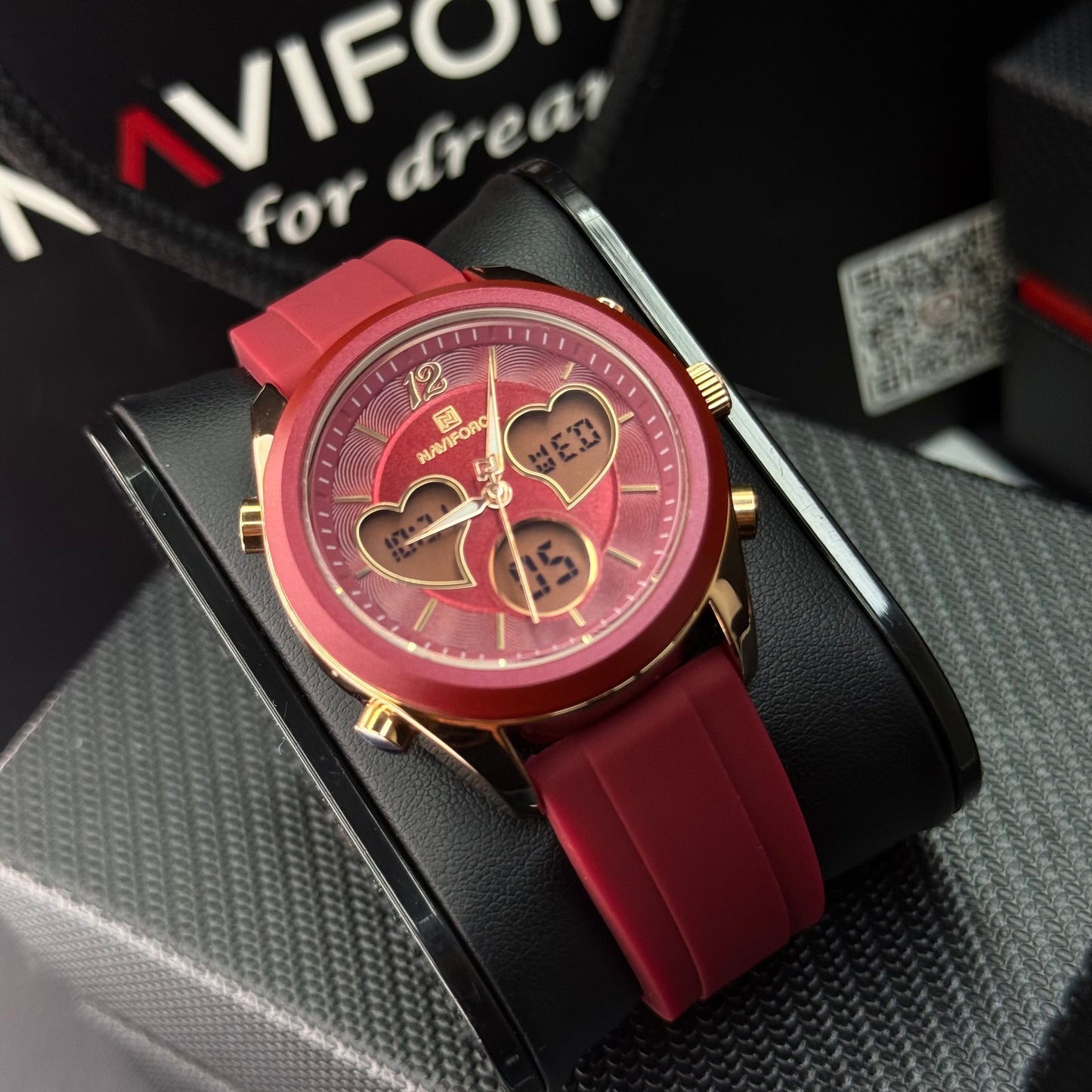 NAVIFORCE DOBLE HORA ORIGINAL PARA DAMA REF NF5045-R