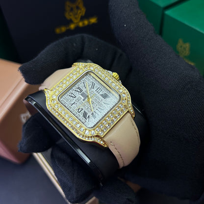 G FOX ORIGINAL x CARTIER PARA DAMA SUMERGIBLE  REF-SANTOS CUBANO-1264-B