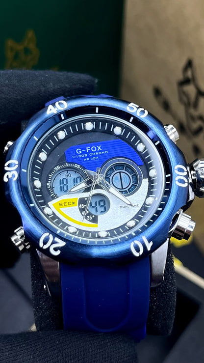 G FOX ORIGINAL DOBLE HORA POR INVICTA SUMERGIBLE PARA HOMBRE REF-1976G2-AO