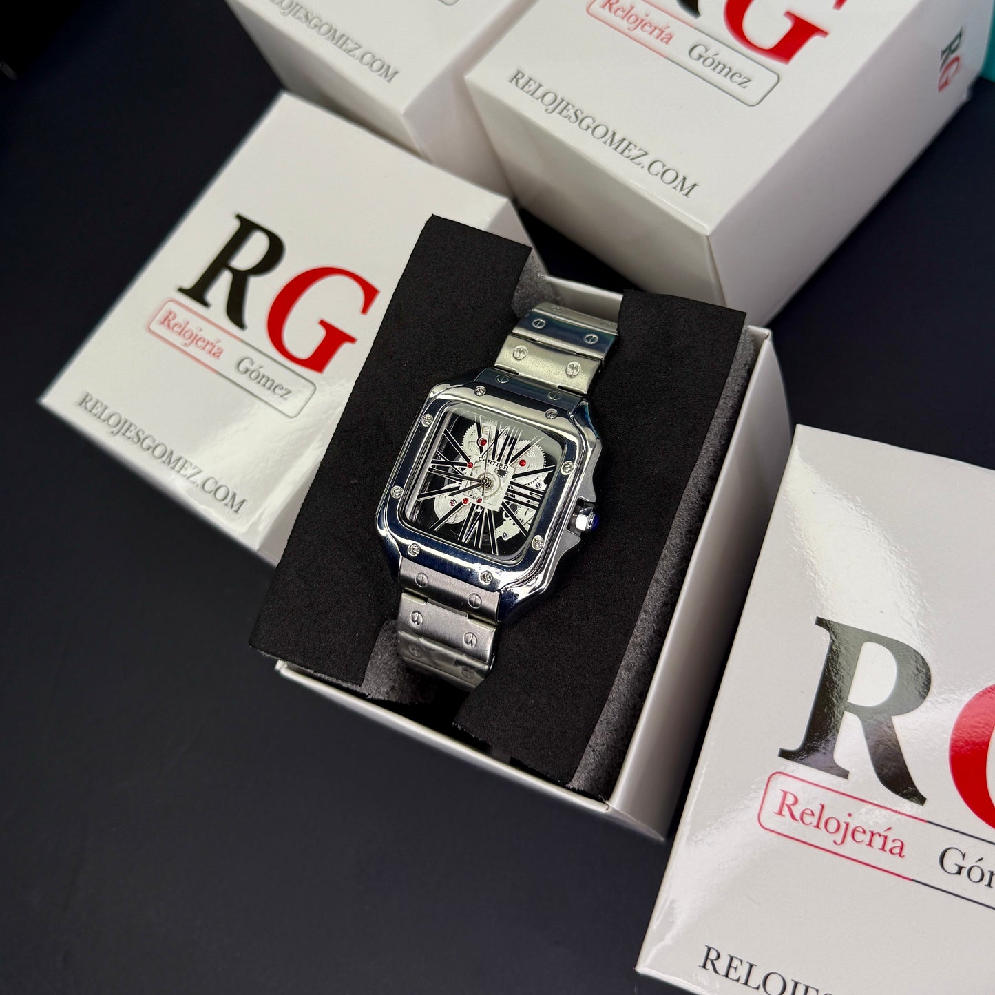 CARTIER SKELET ACERO PARA HOMBRE REF-PB
