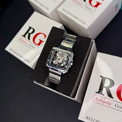 CARTIER SKELET ACERO PARA HOMBRE REF-PB