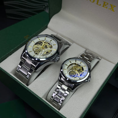 PAREJA RLX AUTOMATICO CORAZON ABIERTO OYSTER  REF-P