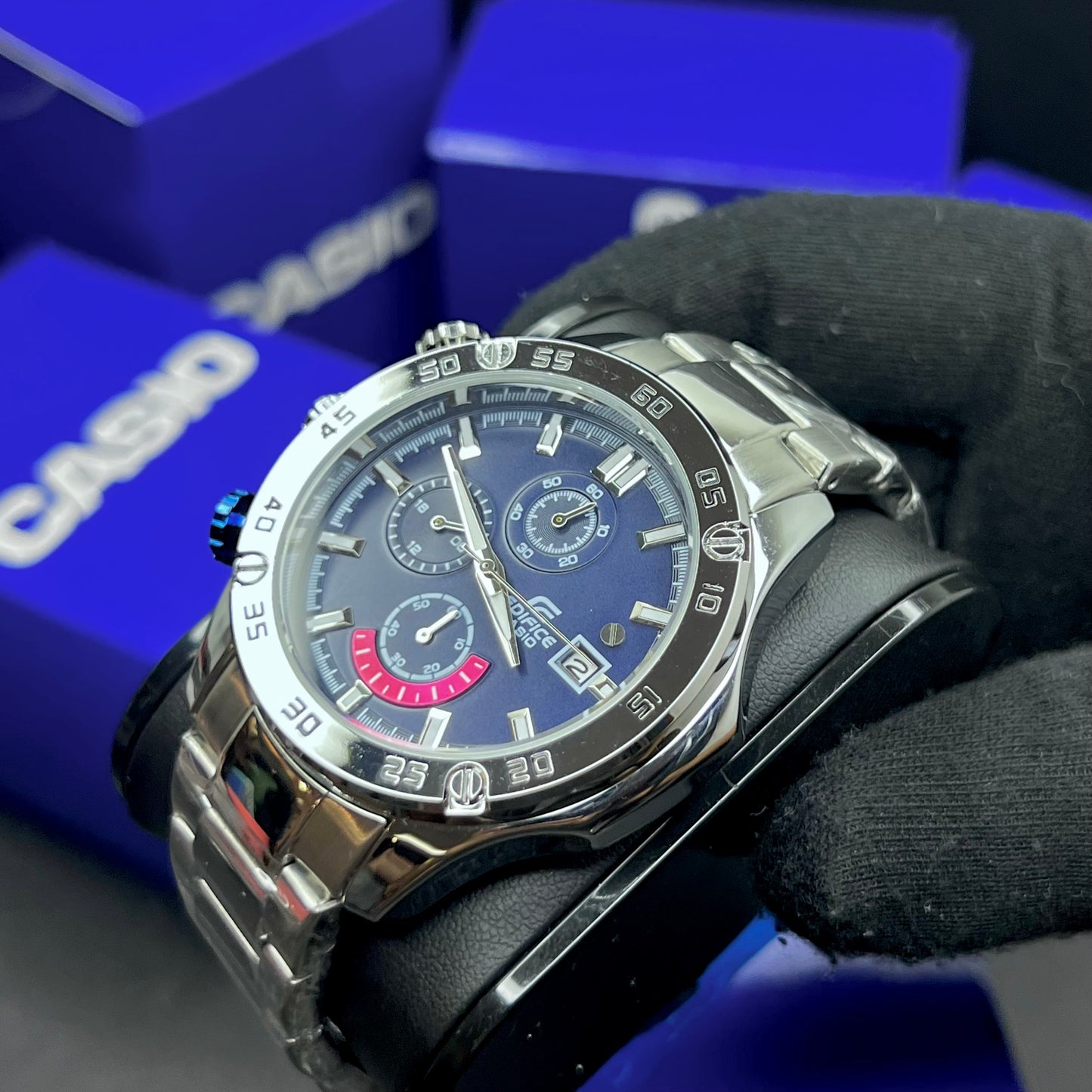 CASIO EDIFICE EFR 558  FUNCIONAL PARA HOMBRE REF-PA1