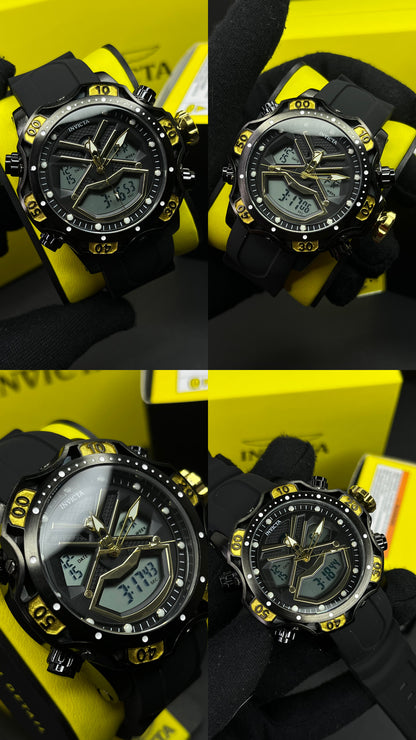 INVICTA DOBLE HORA PARA HOMBRE REF-1837-NND