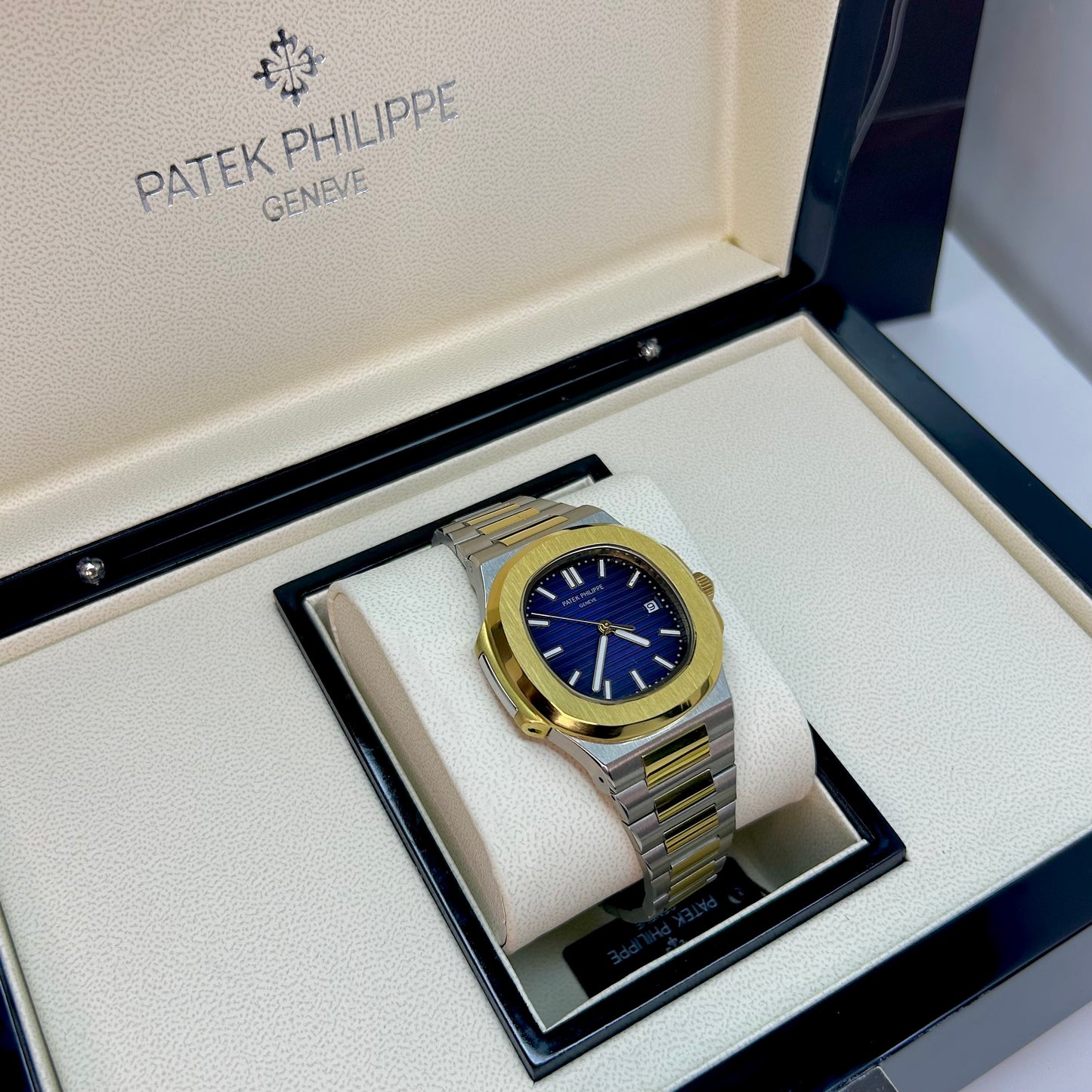 PATEF PHILIPPE  LUXURY AUTOMATICO REF NAUTILUS CARA AZUL