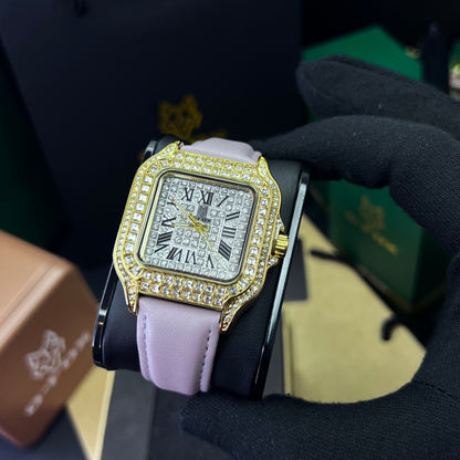 G FOX ORIGINAL x CARTIER PARA DAMA SUMERGIBLE  REF-SANTOS CUBANO-1264-M