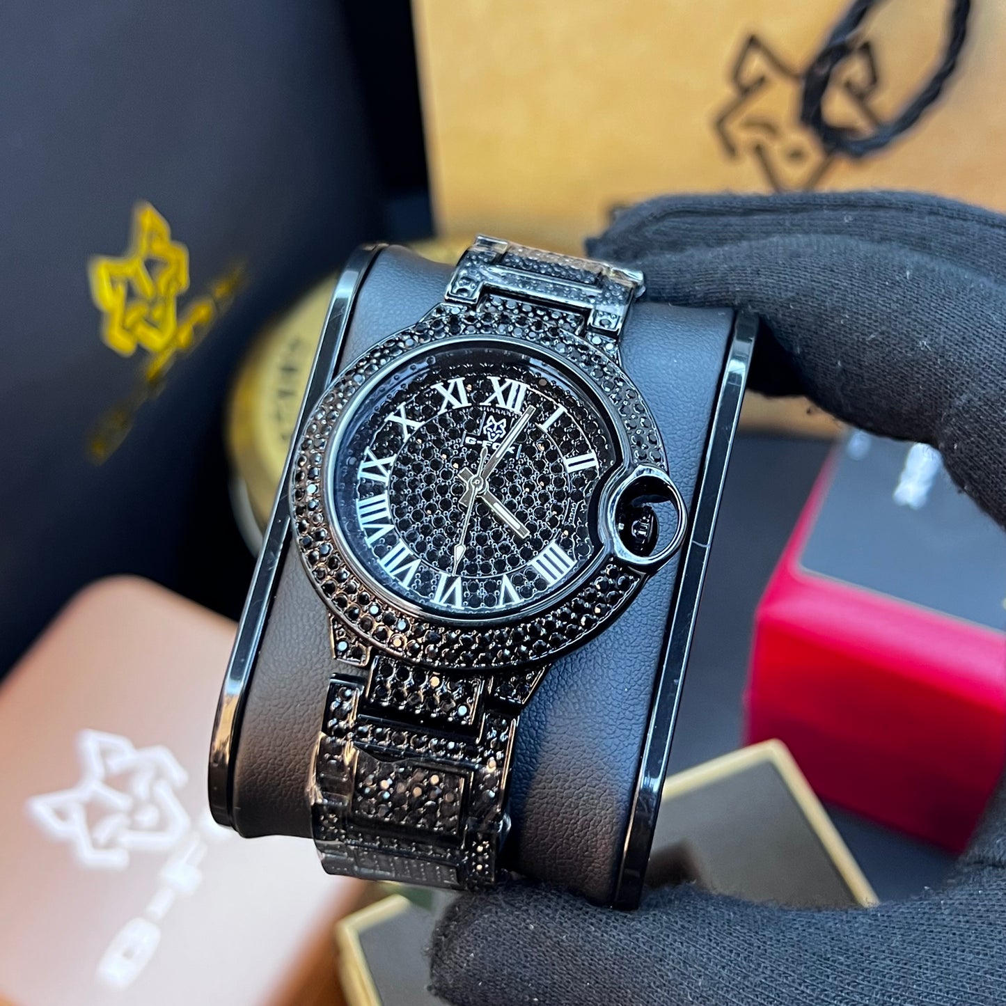 G FOX ORIGINAL x CARTIER PARA DAMA SUMERGIBLE  REF-TORBILLON CUBANO-1251-N