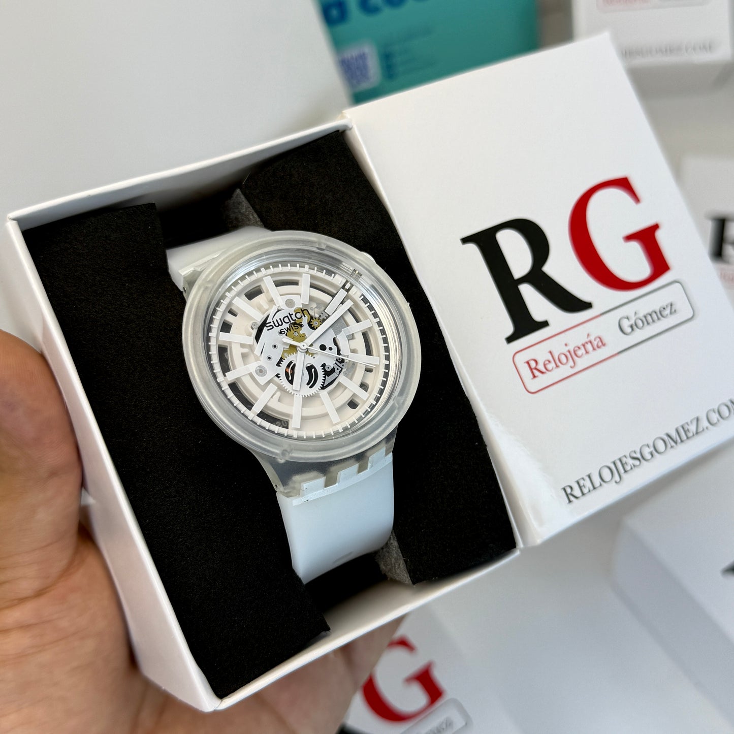 SWATCH TRANSPARENTE PARA HOMBRE REF-BB