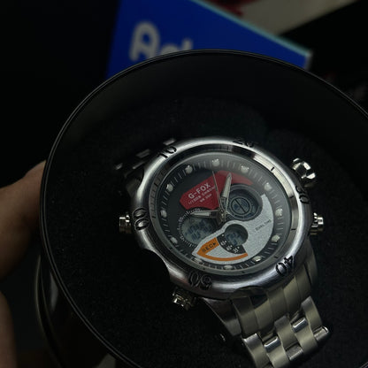 G FOX ORIGINAL DOBLE HORA POR INVICTA SUMERGIBLE PARA HOMBRE REF-1976-PR
