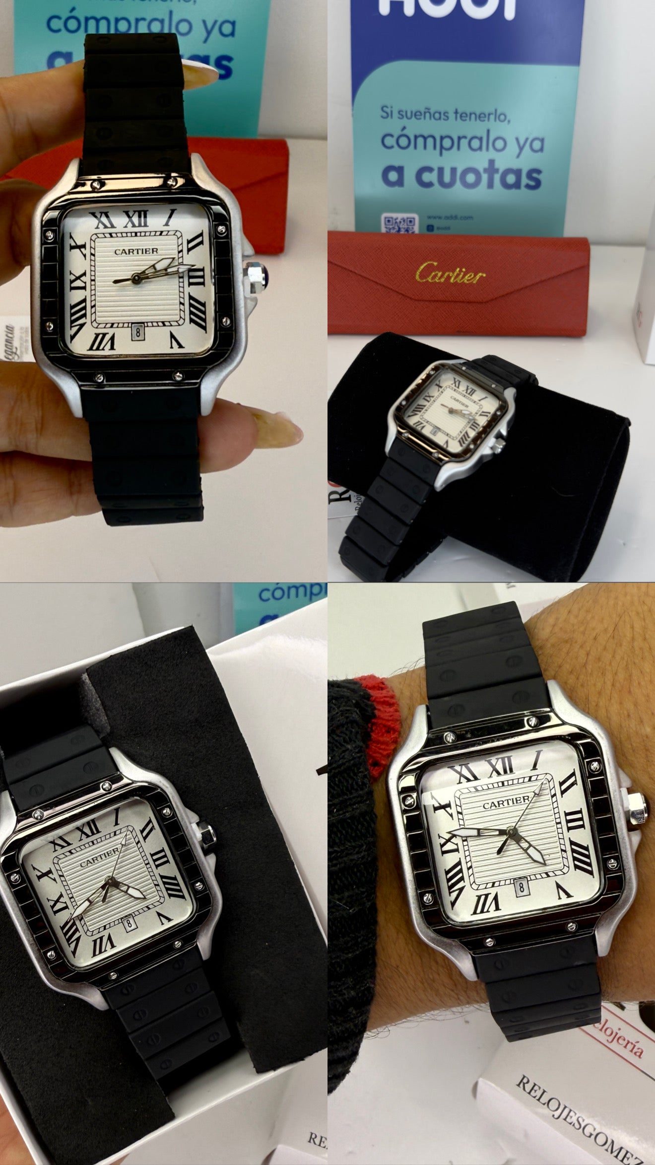 CARTIER DO´SANTOS GOMA PARA HOMBRE REF-NPB