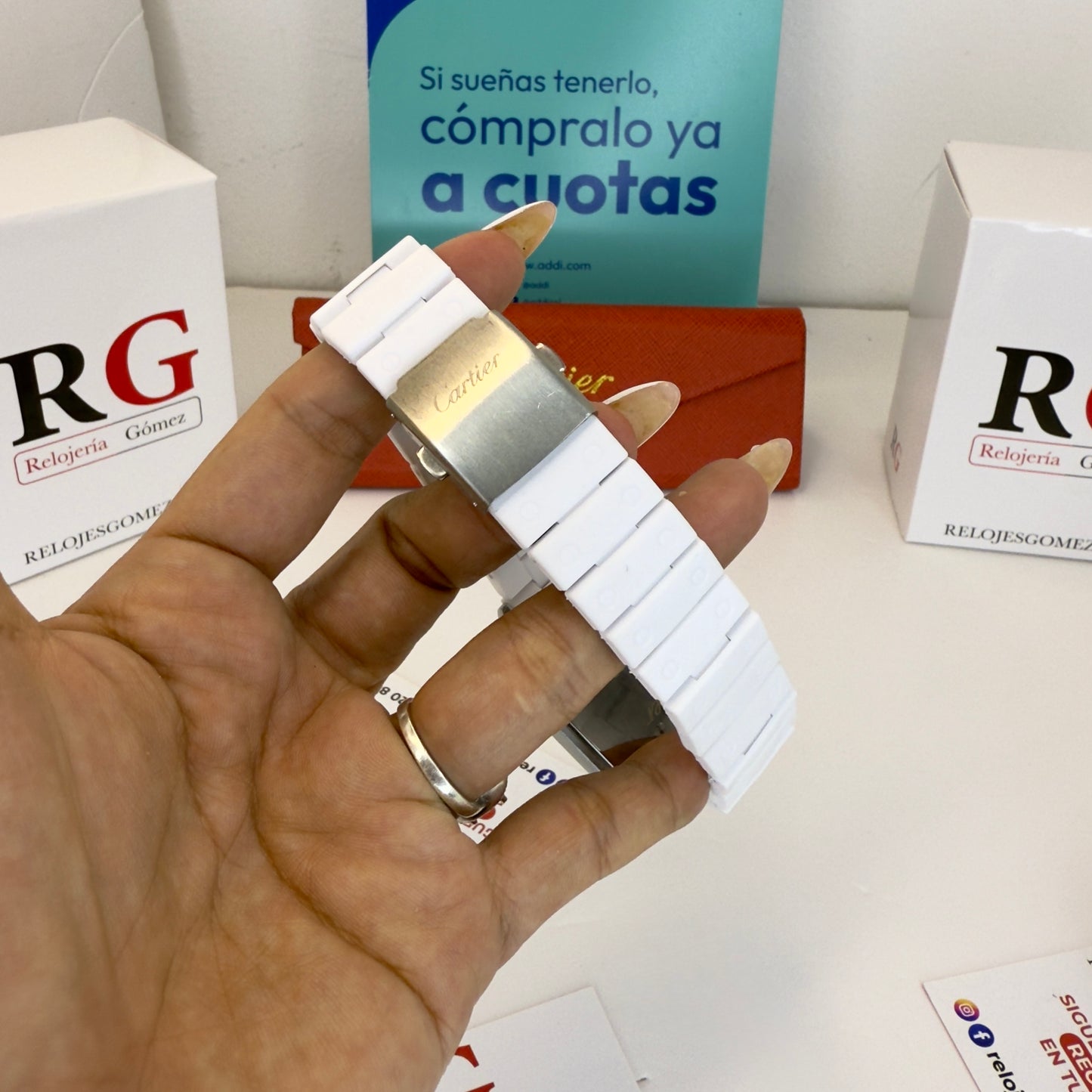 CARTIER DO´SANTOS GOMA PARA HOMBRE REF-BAB