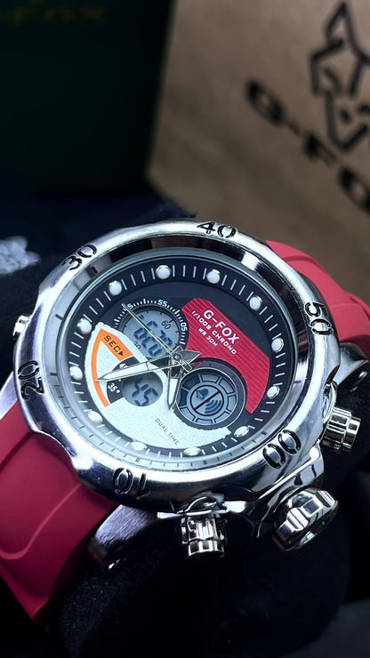 G FOX ORIGINAL DOBLE HORA POR INVICTA SUMERGIBLE PARA HOMBRE REF-1976G2-R