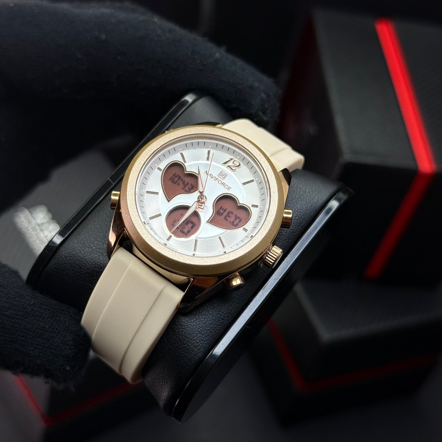 NAVIFORCE DOBLE HORA ORIGINAL PARA DAMA REF NF5045-RC