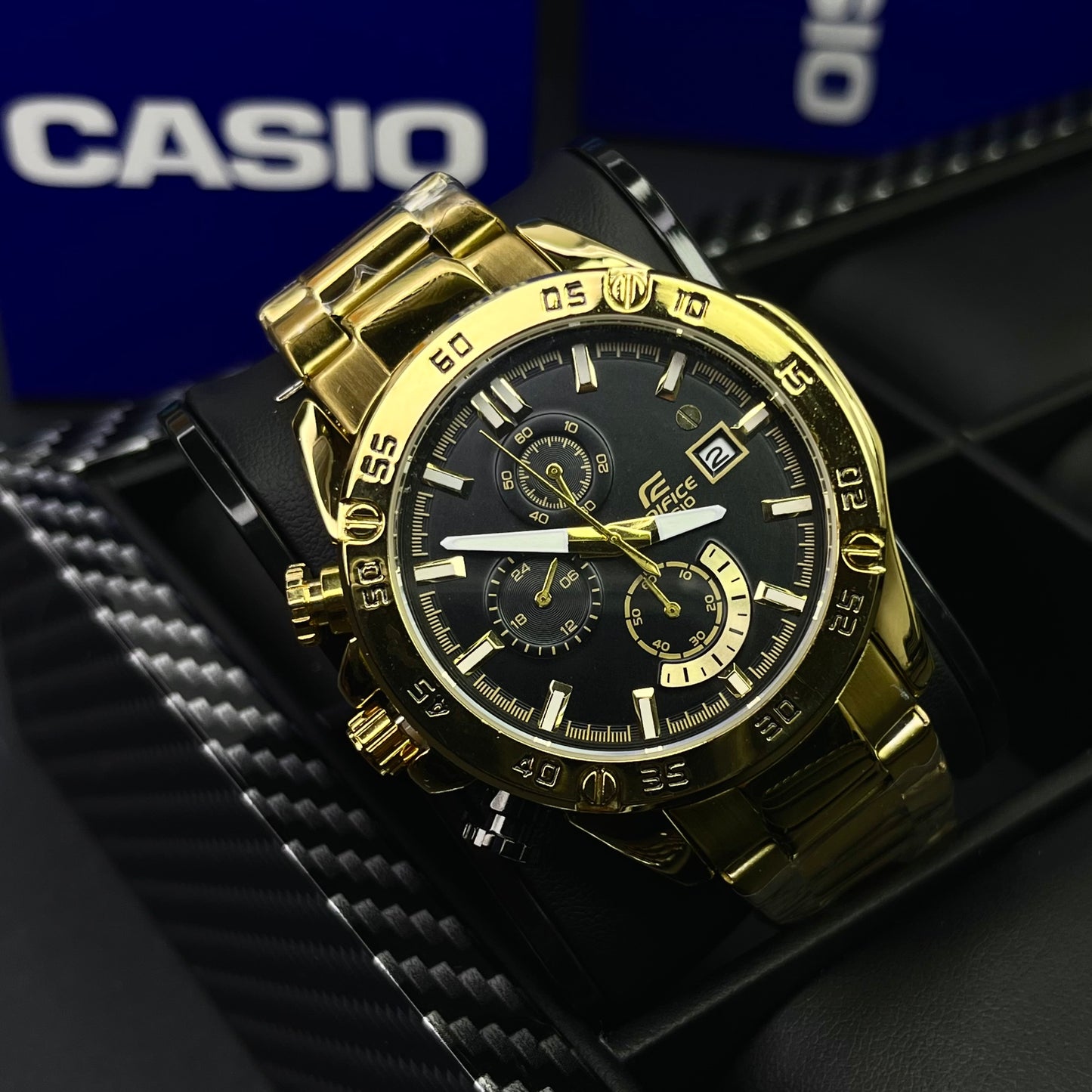 CASIO EDIFICE EFR 558  FUNCIONAL PARA HOMBRE REF-DN