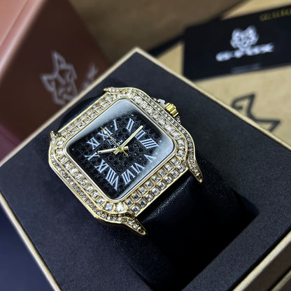 G FOX ORIGINAL x CARTIER PARA UNISEX SUMERGIBLE  REF-SANTOS CUBANO-1264-NN