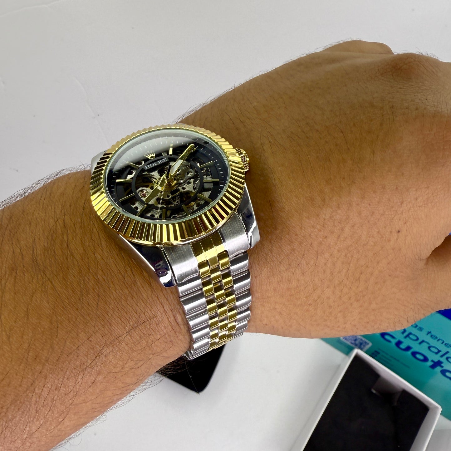 RLX AUTOMATICO CORAZON ABIERTO PRESIDET PARA HOMBRE REF-BN