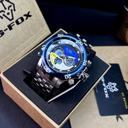 G FOX ORIGINAL DOBLE HORA POR INVICTA SUMERGIBLE PARA HOMBRE REF-1976-PA