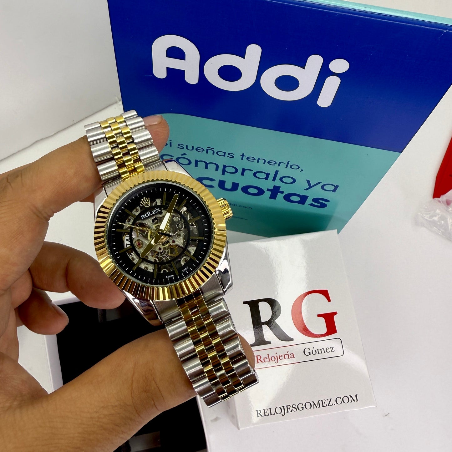 RLX AUTOMATICO CORAZON ABIERTO PRESIDET PARA HOMBRE REF-BN