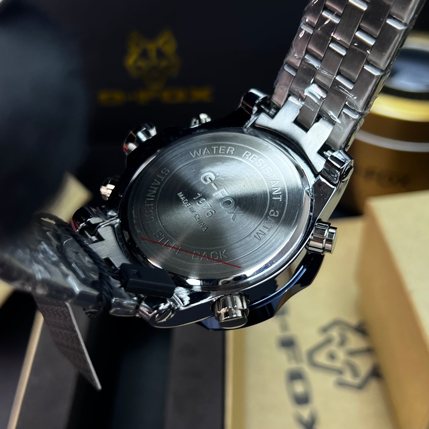 G FOX ORIGINAL DOBLE HORA POR INVICTA SUMERGIBLE PARA HOMBRE REF-1976-PA