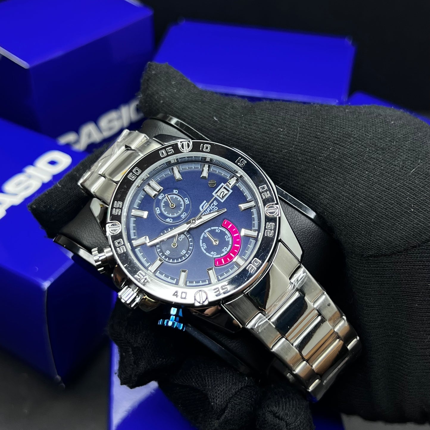 CASIO EDIFICE EFR 558  FUNCIONAL PARA HOMBRE REF-PA1