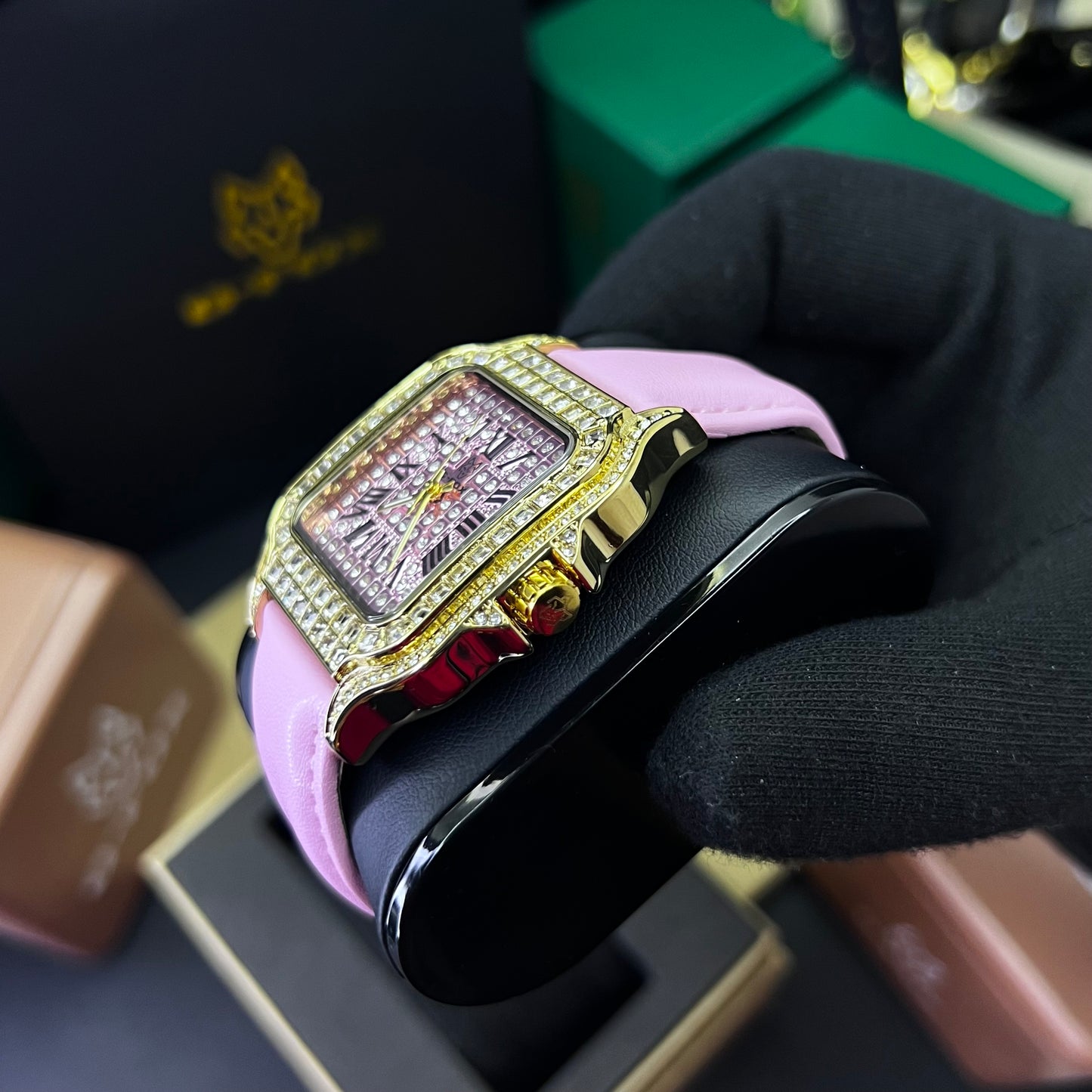 G FOX ORIGINAL x CARTIER PARA DAMA SUMERGIBLE  REF-SANTOS CUBANO-1264-R