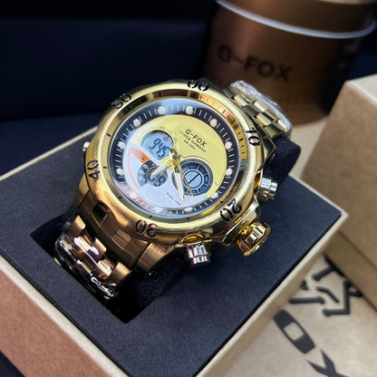 G FOX ORIGINAL DOBLE HORA POR INVICTA SUMERGIBLE PARA HOMBRE REF-1976-DD