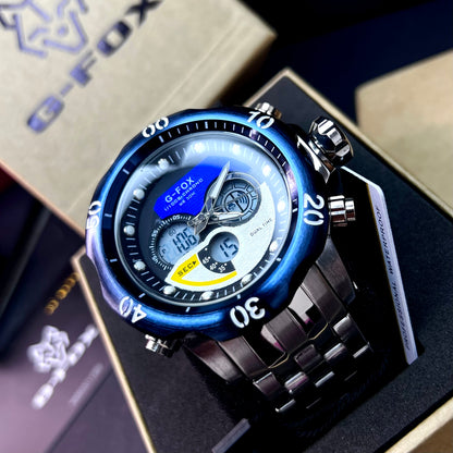 G FOX ORIGINAL DOBLE HORA POR INVICTA SUMERGIBLE PARA HOMBRE REF-1976-PA