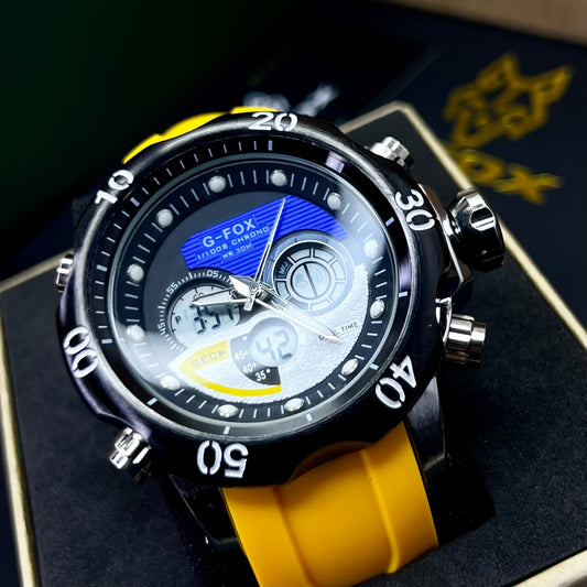 G FOX ORIGINAL DOBLE HORA POR INVICTA SUMERGIBLE PARA HOMBRE REF-1976G2-A