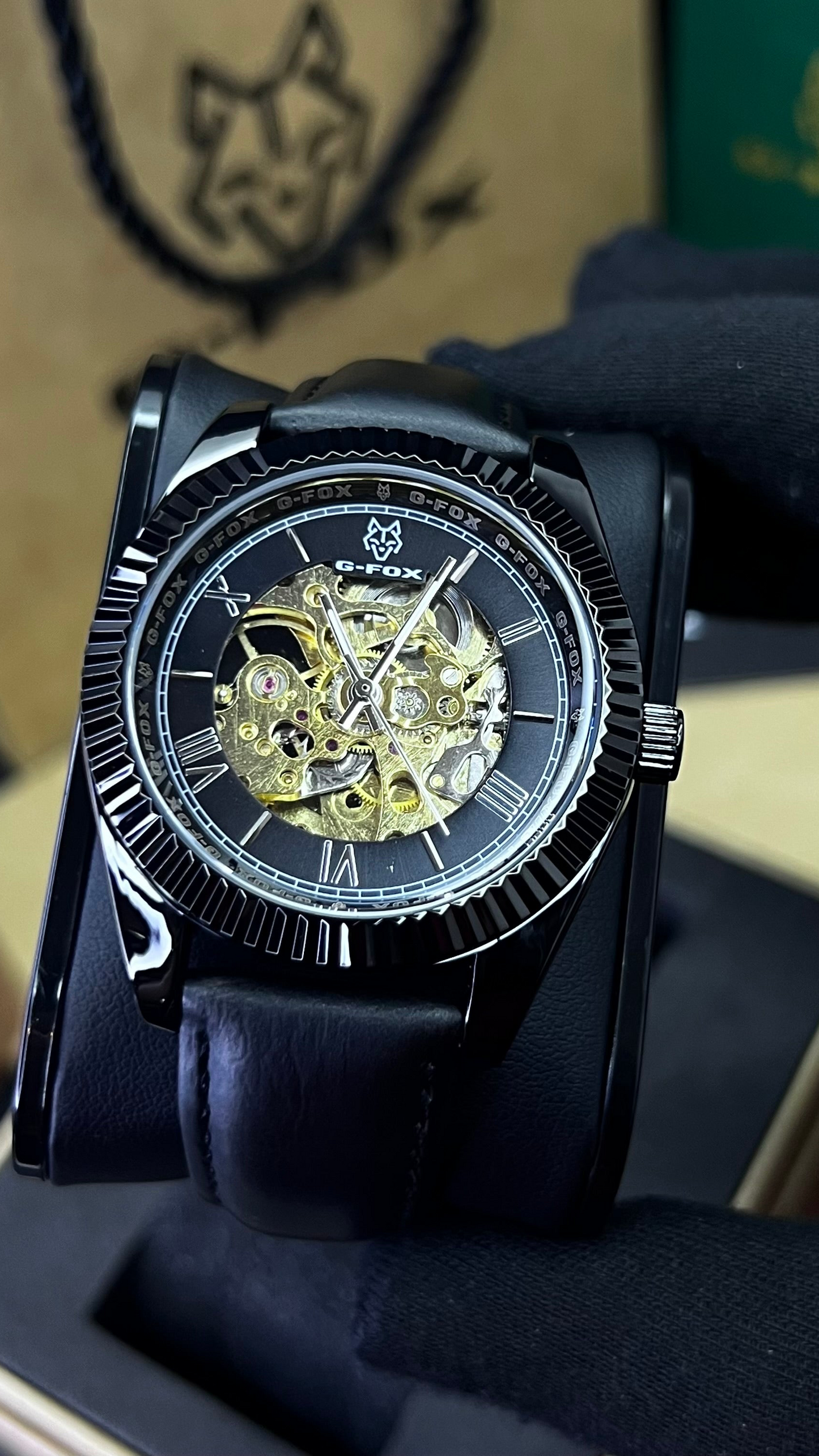 G FOX ORIGINAL x RLX SUMERGIBLE PARA HOMBRE AUTOMATICO REF-PRESIDENT 22013-NN